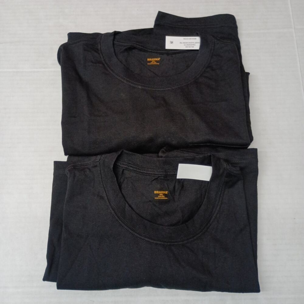 2 Brahma Short Sleeve Work T-Shirt 4XL 58-60 Black Pocket